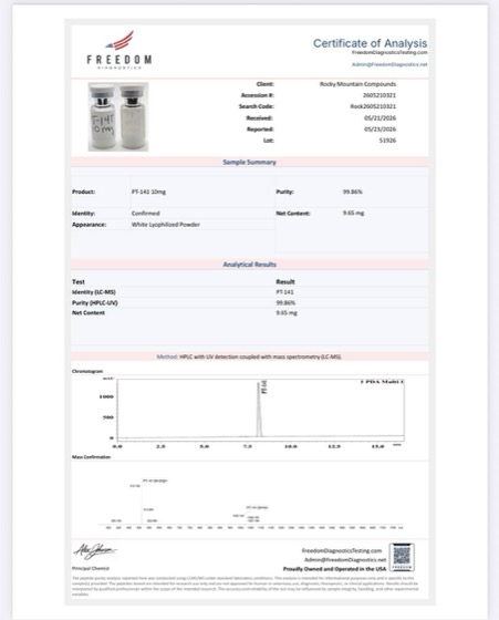 PT-141 certificate of analysis